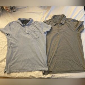 2 Polo shirts Men size large. Banana Republic & J.Crew